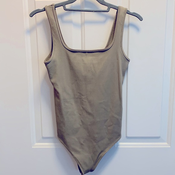 Abercrombie & Fitch Seamless Ribbed Tank Bodysuit - Picture 1 of 3